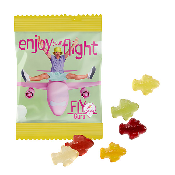 Fruchtgummi-Standardformen 10 g, im konventionelle Tütchen, Vegan